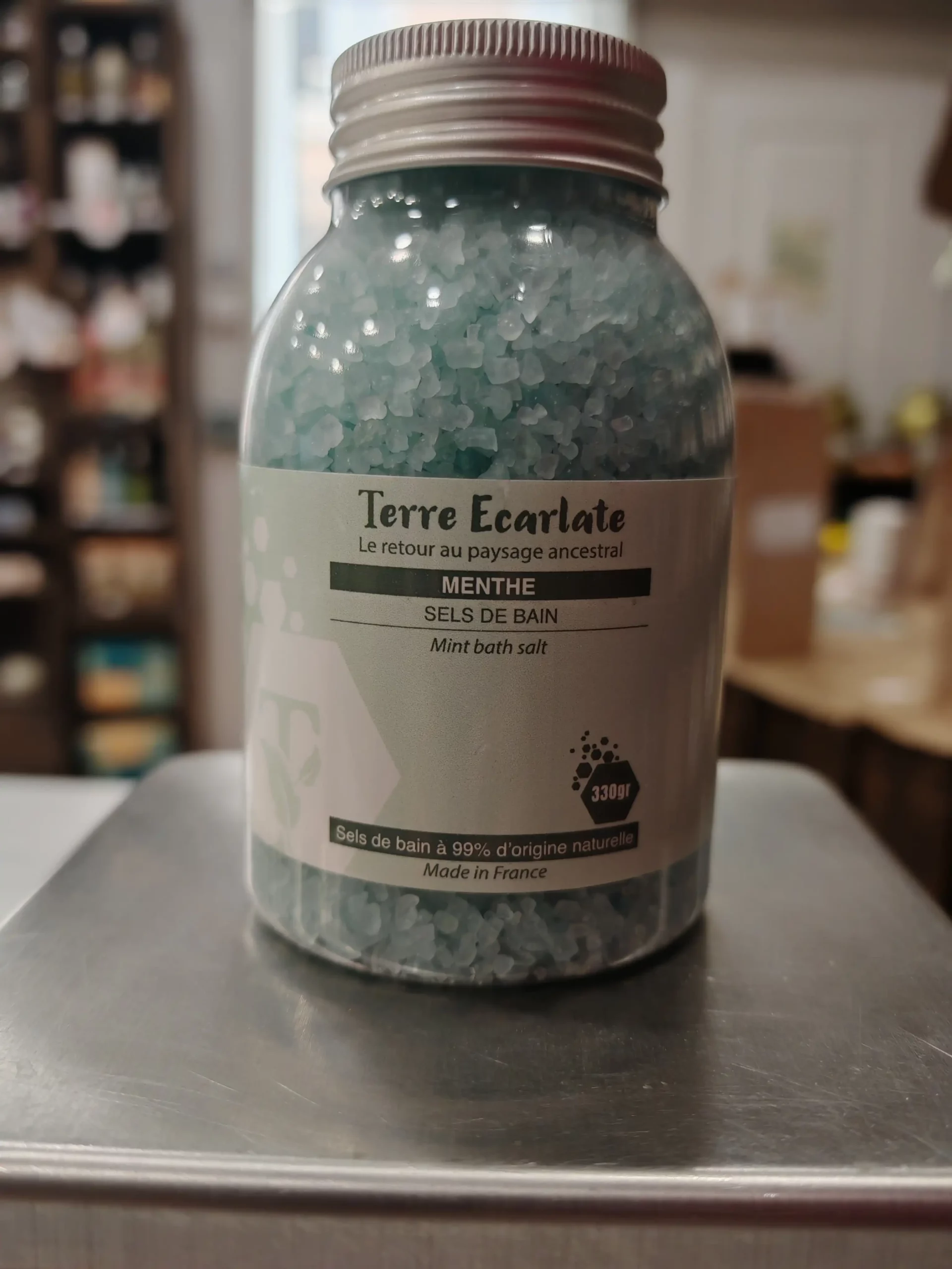 SELS DE BAIN - MENTHE - 99% d'origine naturelle