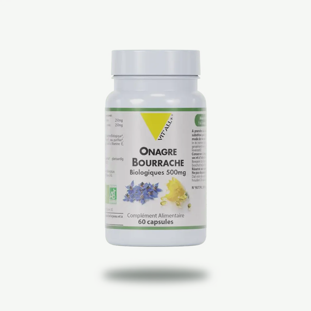 ONAGRE & BOURRACHE BIO* 500mg